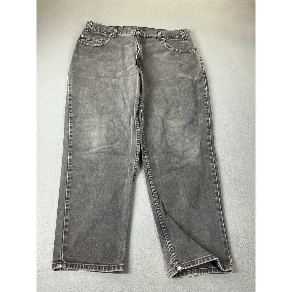 Levis 545 Jeans Mens 38x29 Gray Loose Relaxed Straight Charcoal Wash 90s